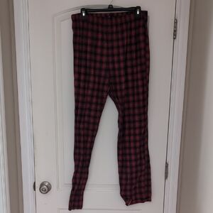 PatPat Red and Black Plaid Garment